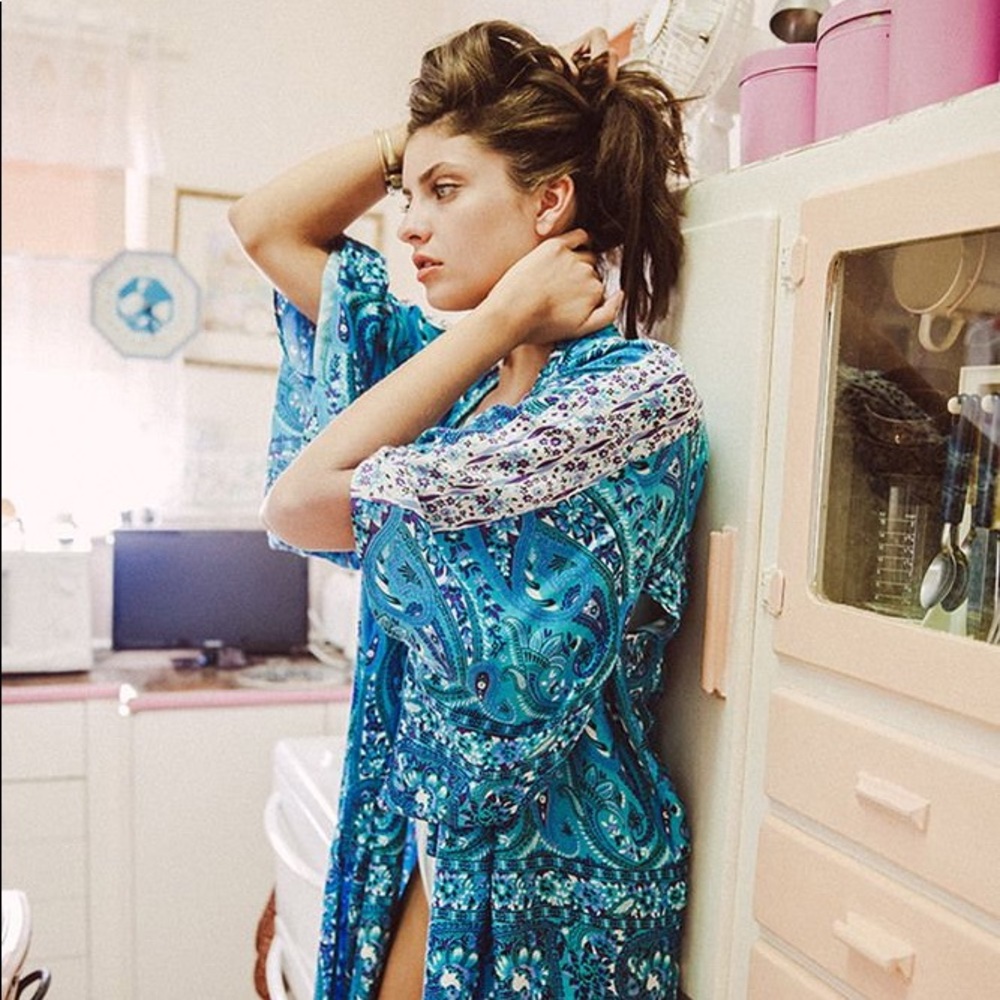 RARE Arnhem Bowerbird Kimono- Spell &Gypsy -esque